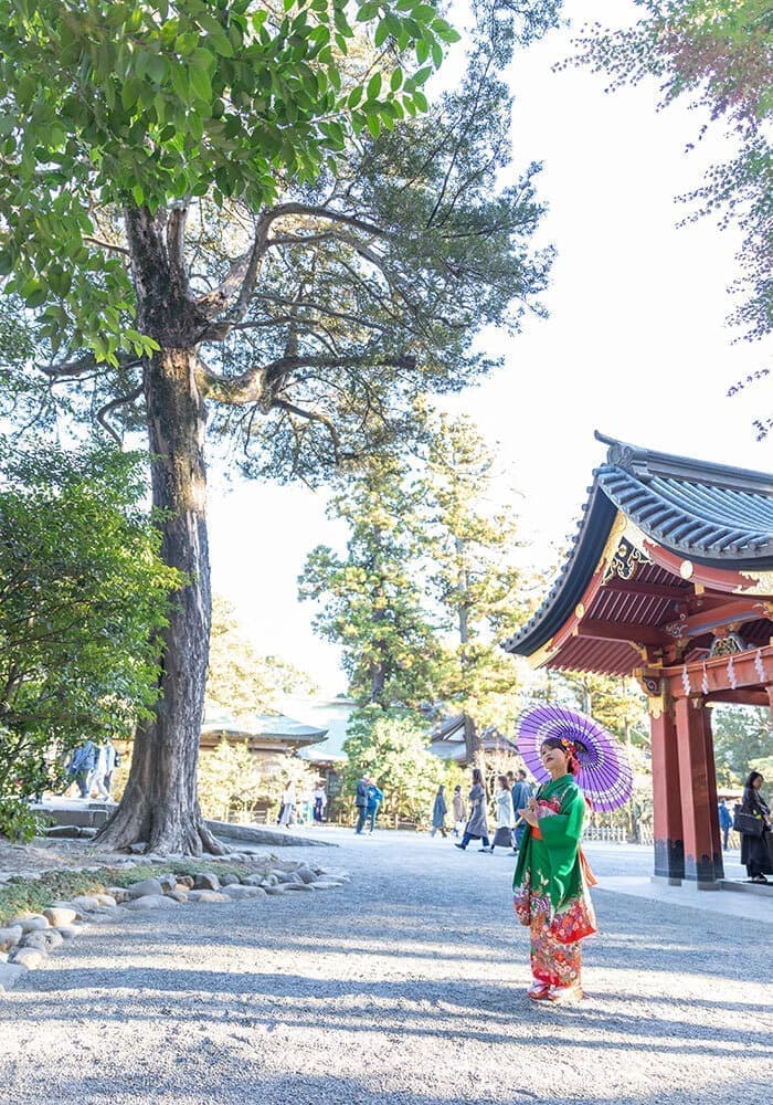 鶴岡八幡宮でお宮参り出張撮影
